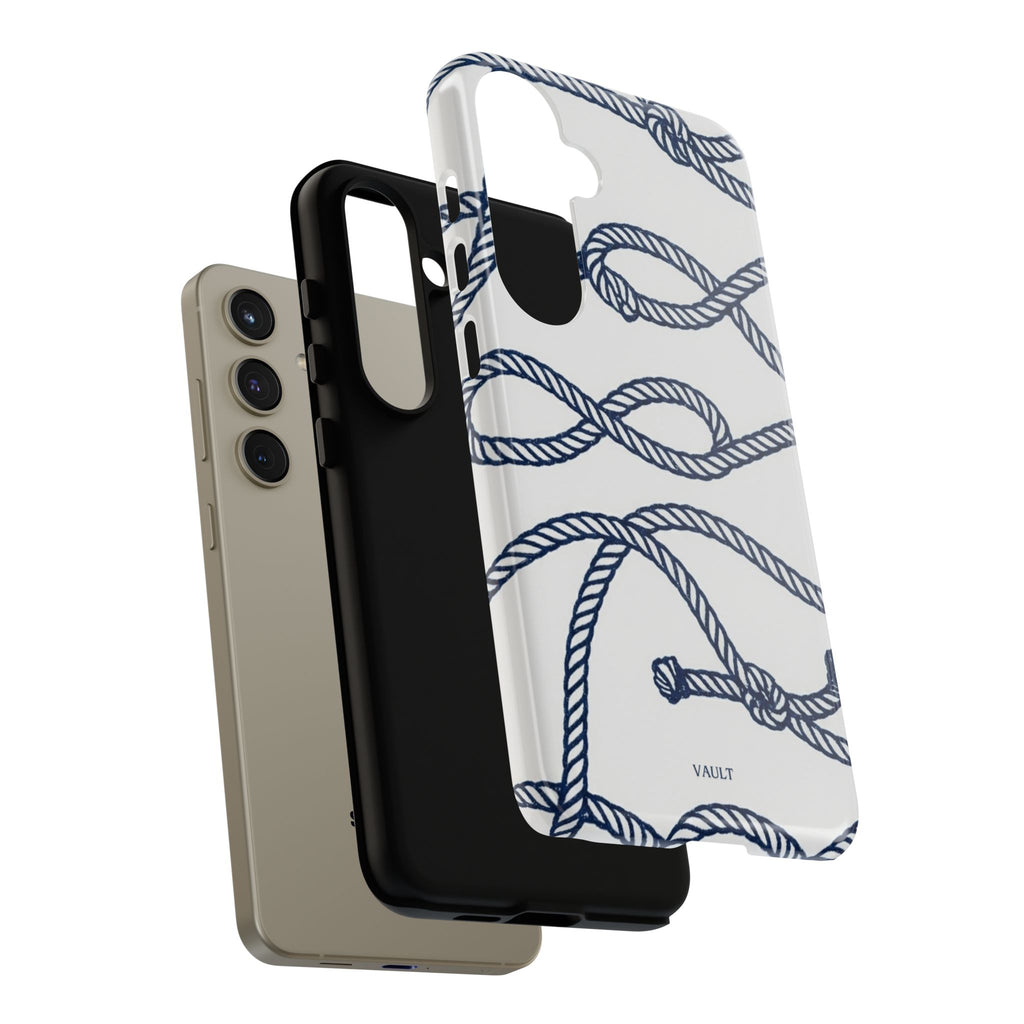 Nautical Rope Tough Case — Protective Phone Cover with Navy Knot Design