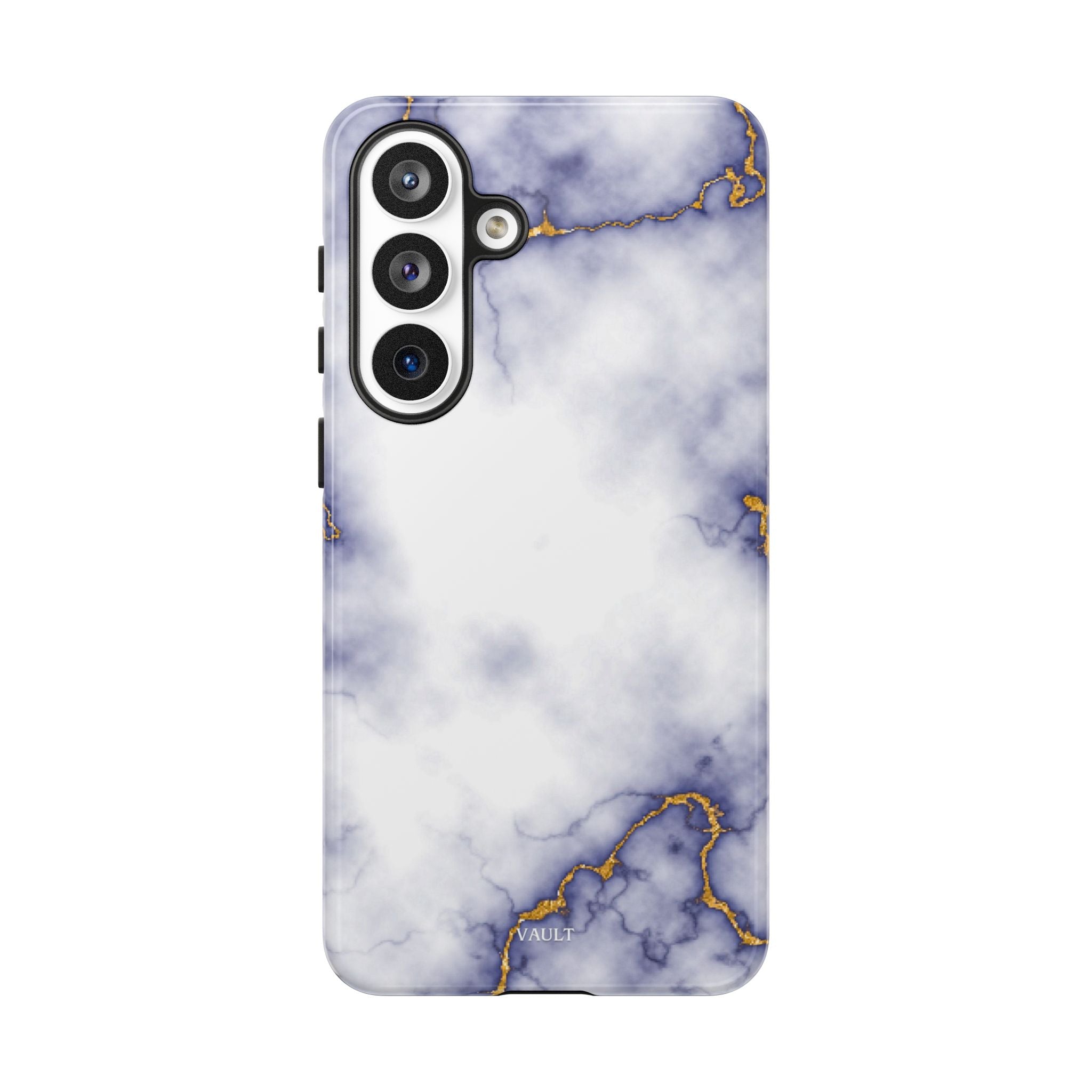 Purple Marble Tough Phone Case with Gold Veins