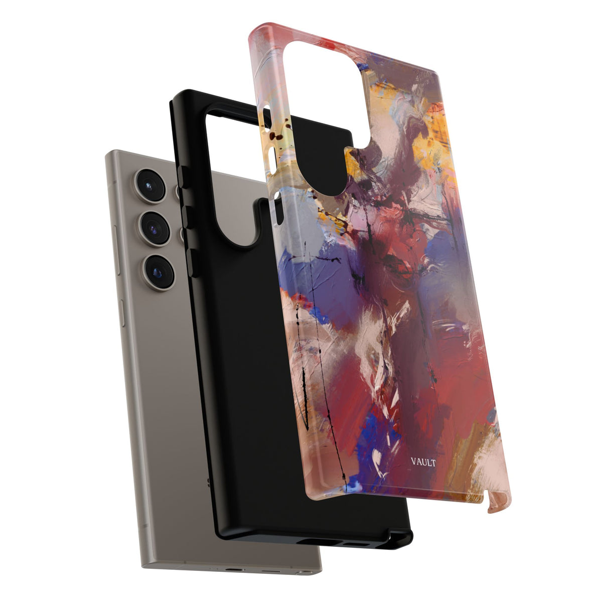 Abstract Brushstroke Tough Phone Case — Colorful Protective iPhone Cover
