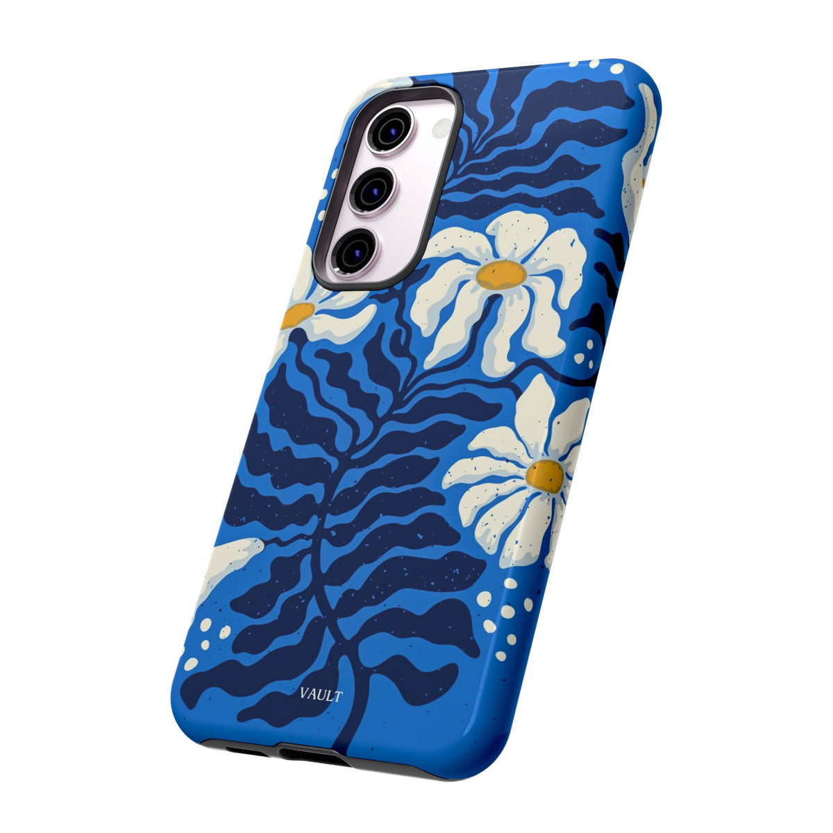 Blue Daisy Tough Phone Case — Floral Protective Phone Cover