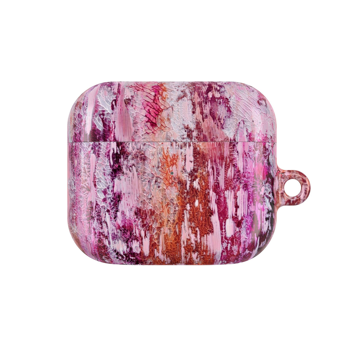 Abstract Pink Marble AirPod Case – Protective Artistic Earbud Cover