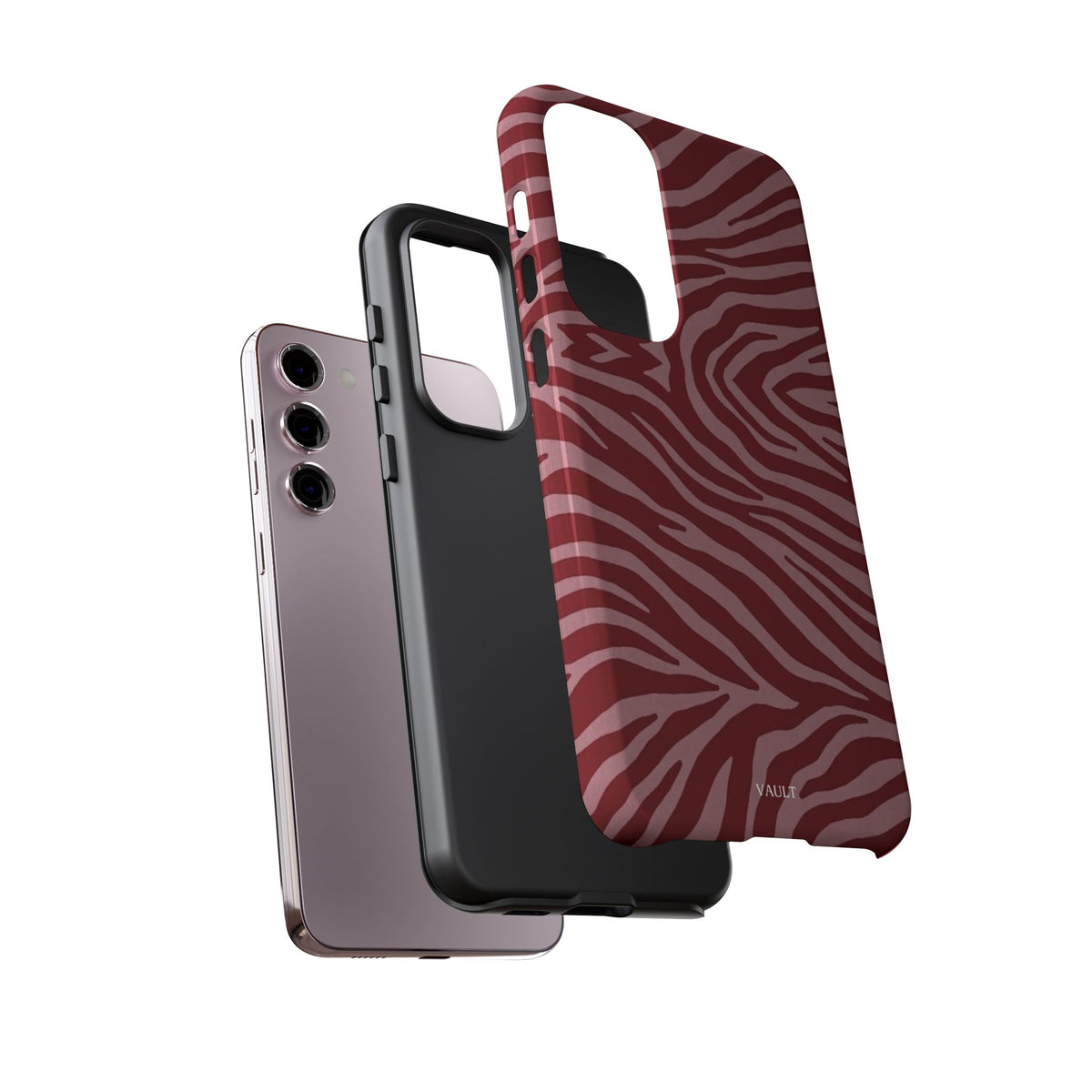 Red Zebra Print Tough Phone Case