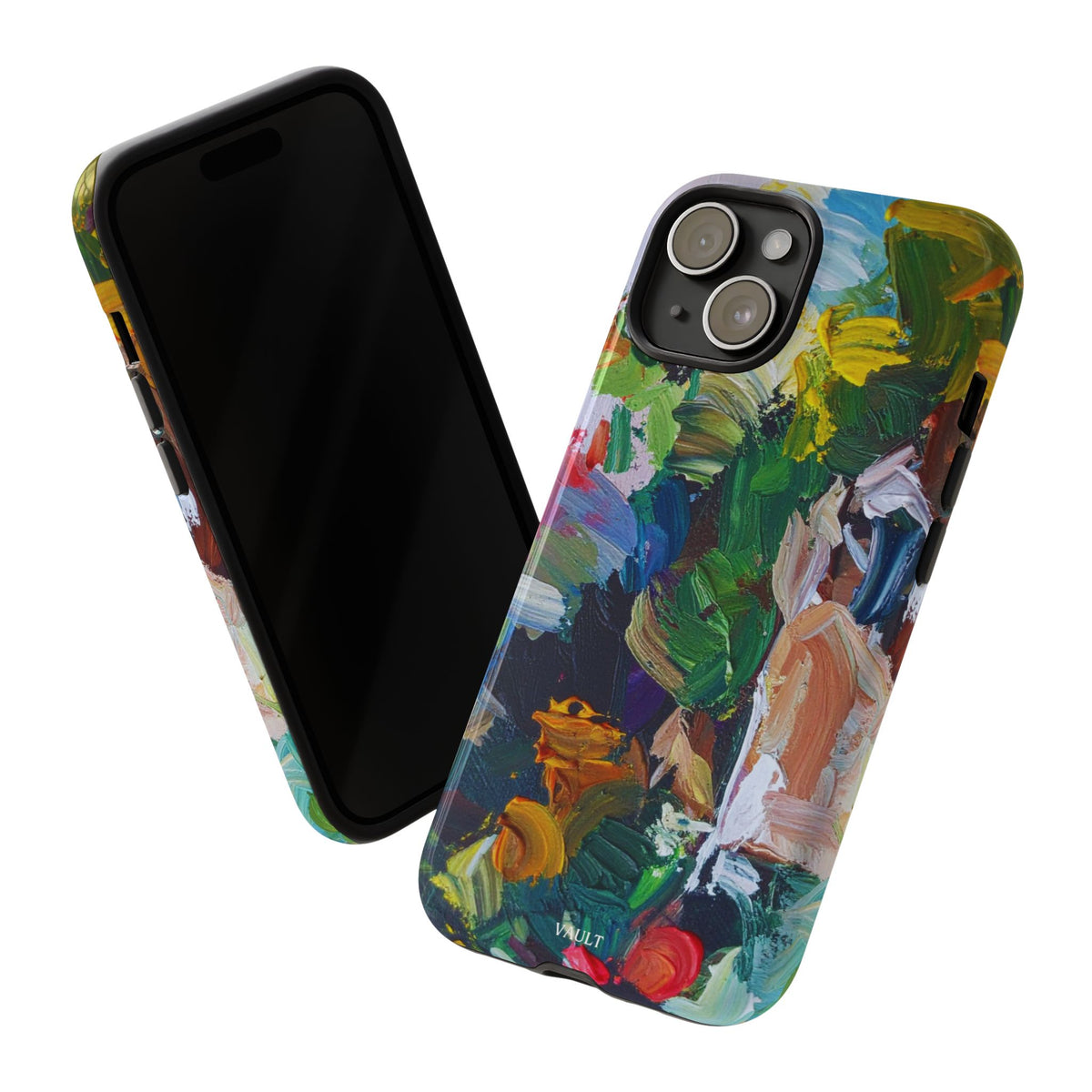 Abstract Paint Brushstroke Phone Case — Colorful Artistic Tough Case