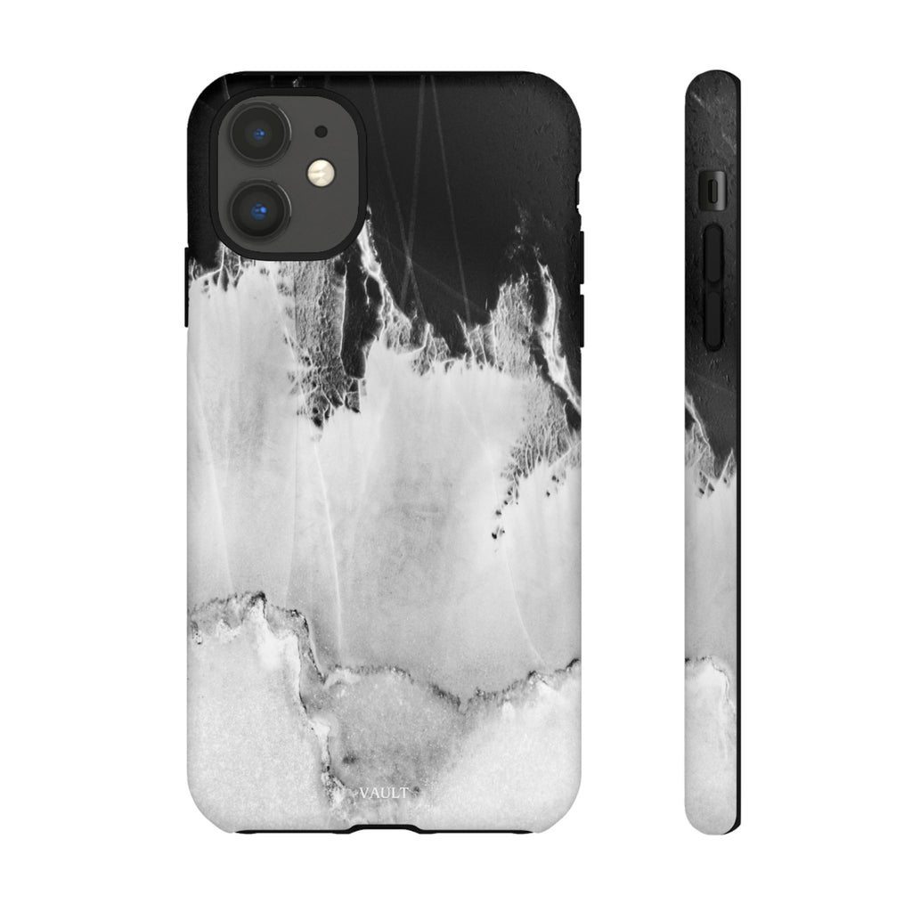 Marble Ink Tough Case — Black & White Abstract Phone Cover