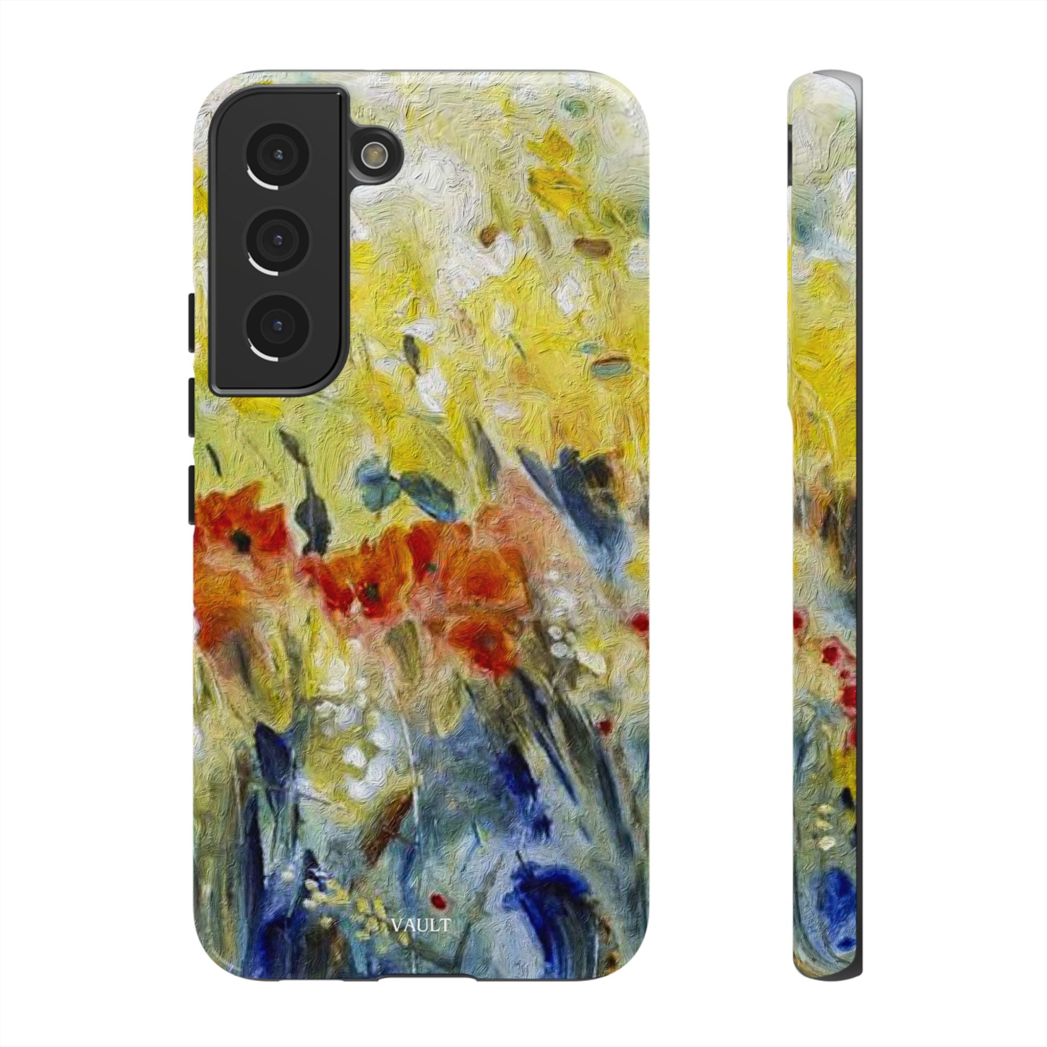 Floral Watercolor Phone Case — Yellow Garden Tough Cases