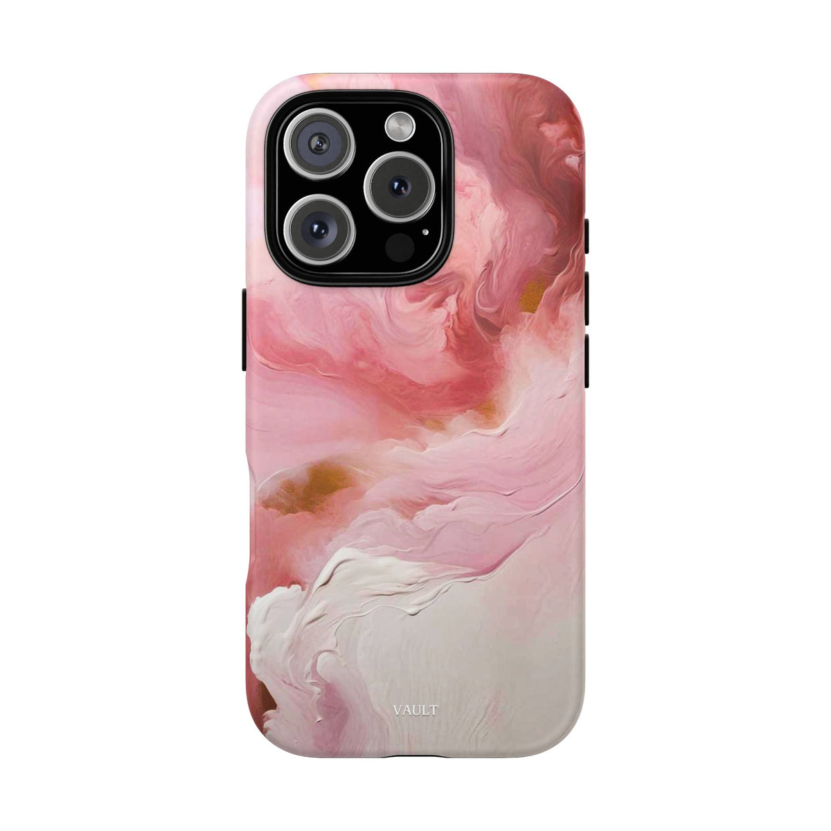 Pink Marble Tough Phone Case — Protective Artistic Phone Cover