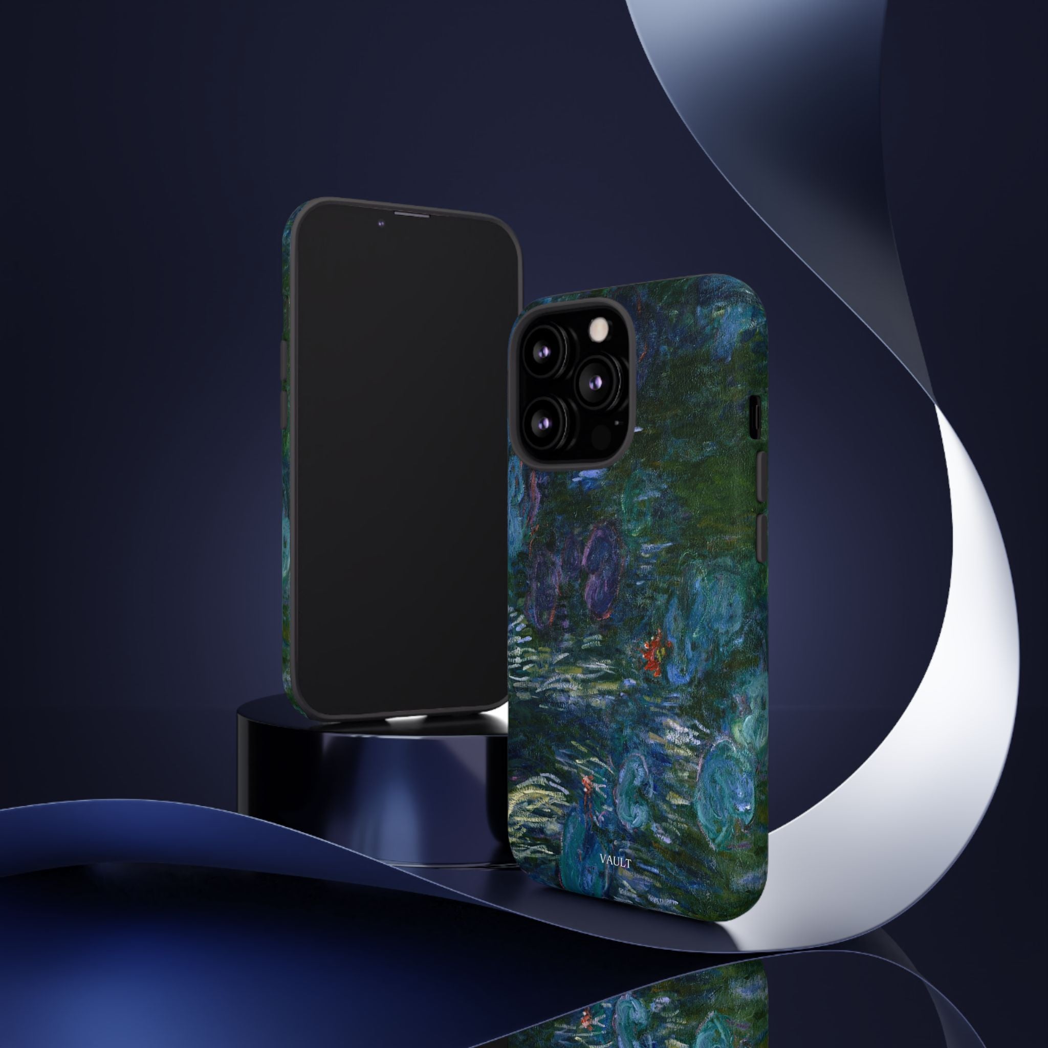 Water Lilies Tough Phone Case — Impressionist Art Protective Cover