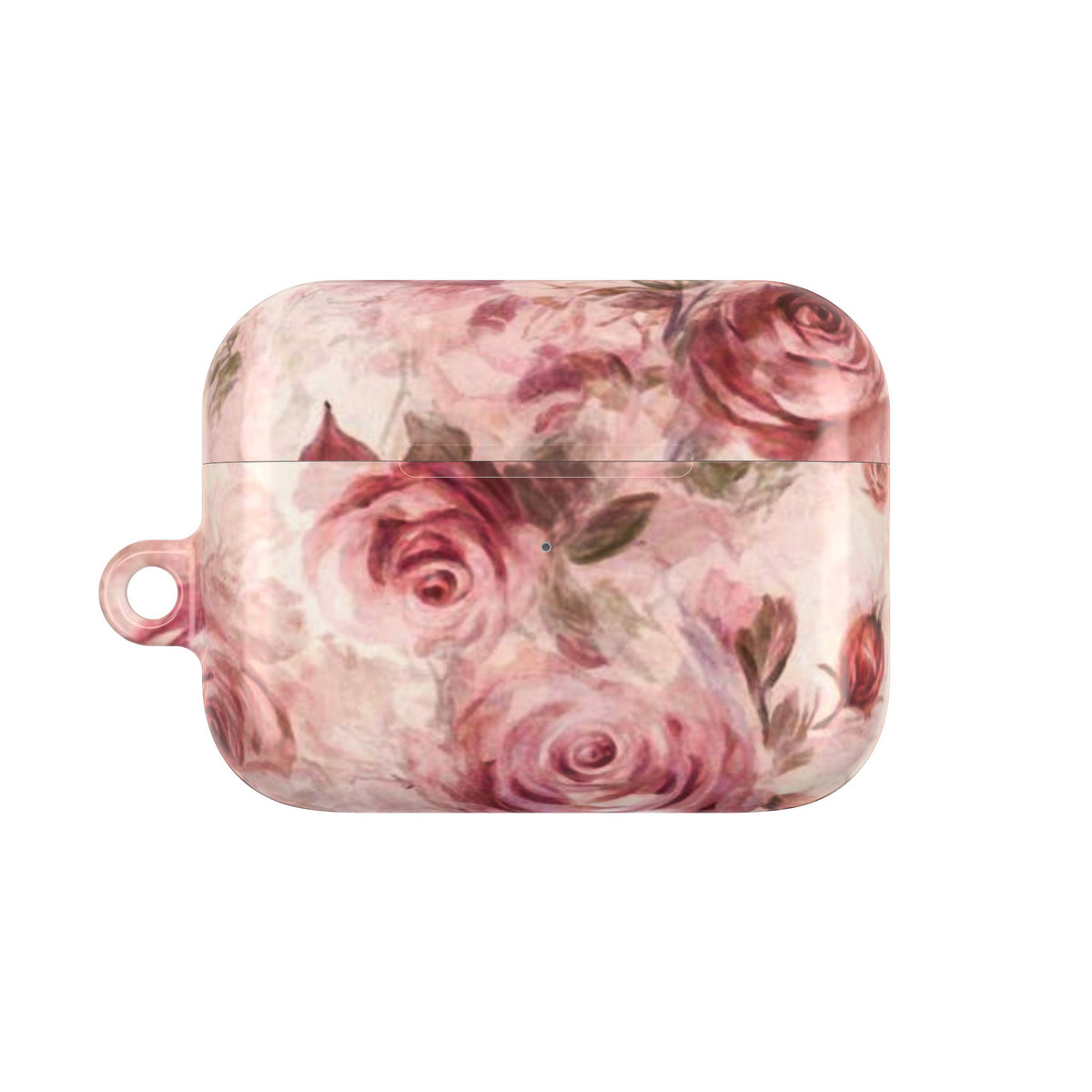 Floral Rose AirPod Case — Vintage Pink Watercolor Protection
