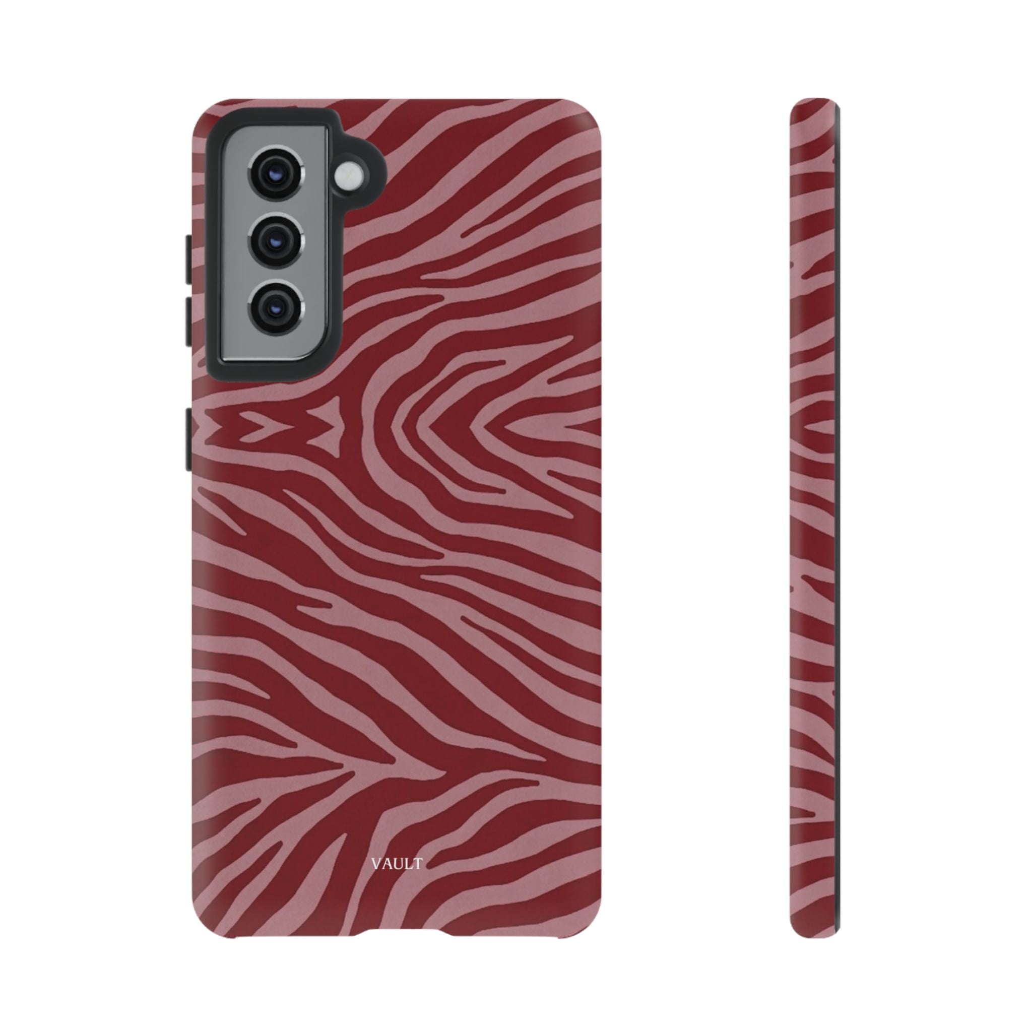 Red Zebra Print Tough Phone Case
