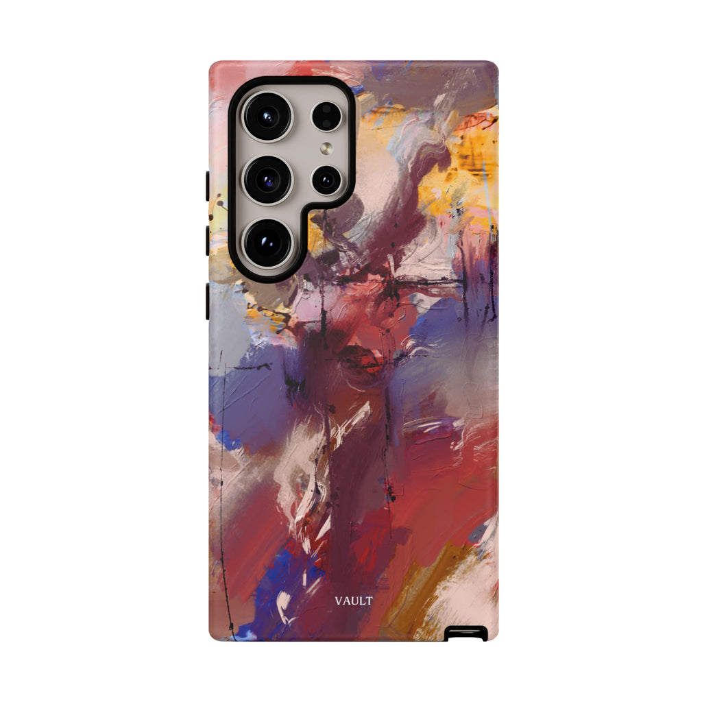 Abstract Brushstroke Tough Phone Case — Colorful Protective iPhone Cover