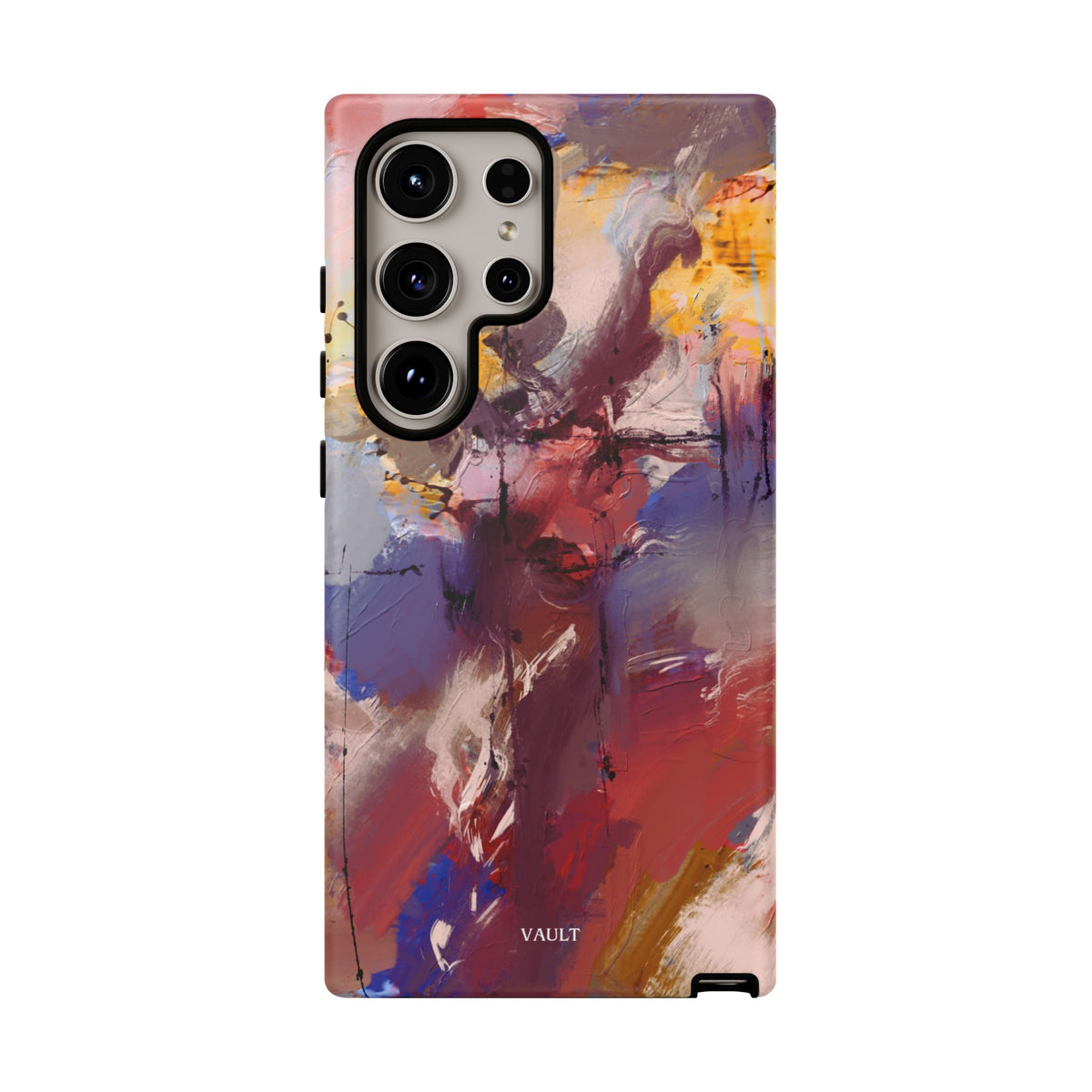 Abstract Brushstroke Tough Phone Case — Colorful Protective iPhone Cover