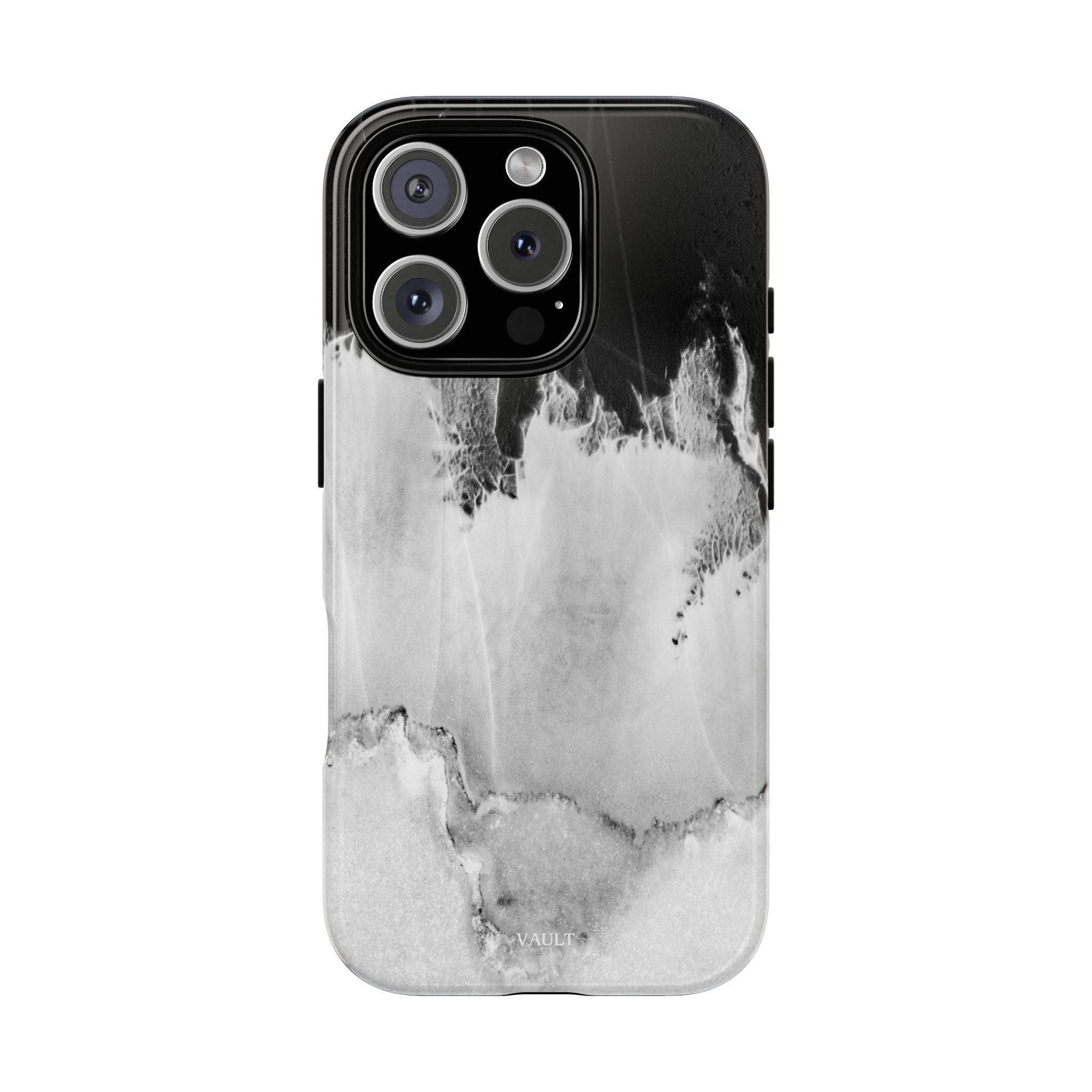 Marble Ink Tough Case — Black & White Abstract Phone Cover