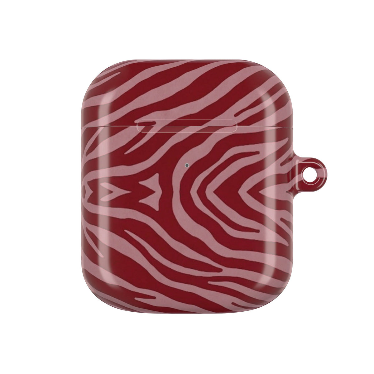 Red Zebra Print AirPod Case – Stylish Protective Charging Case Cover