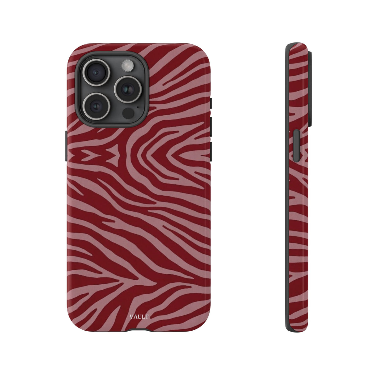 Red Zebra Print Tough Phone Case
