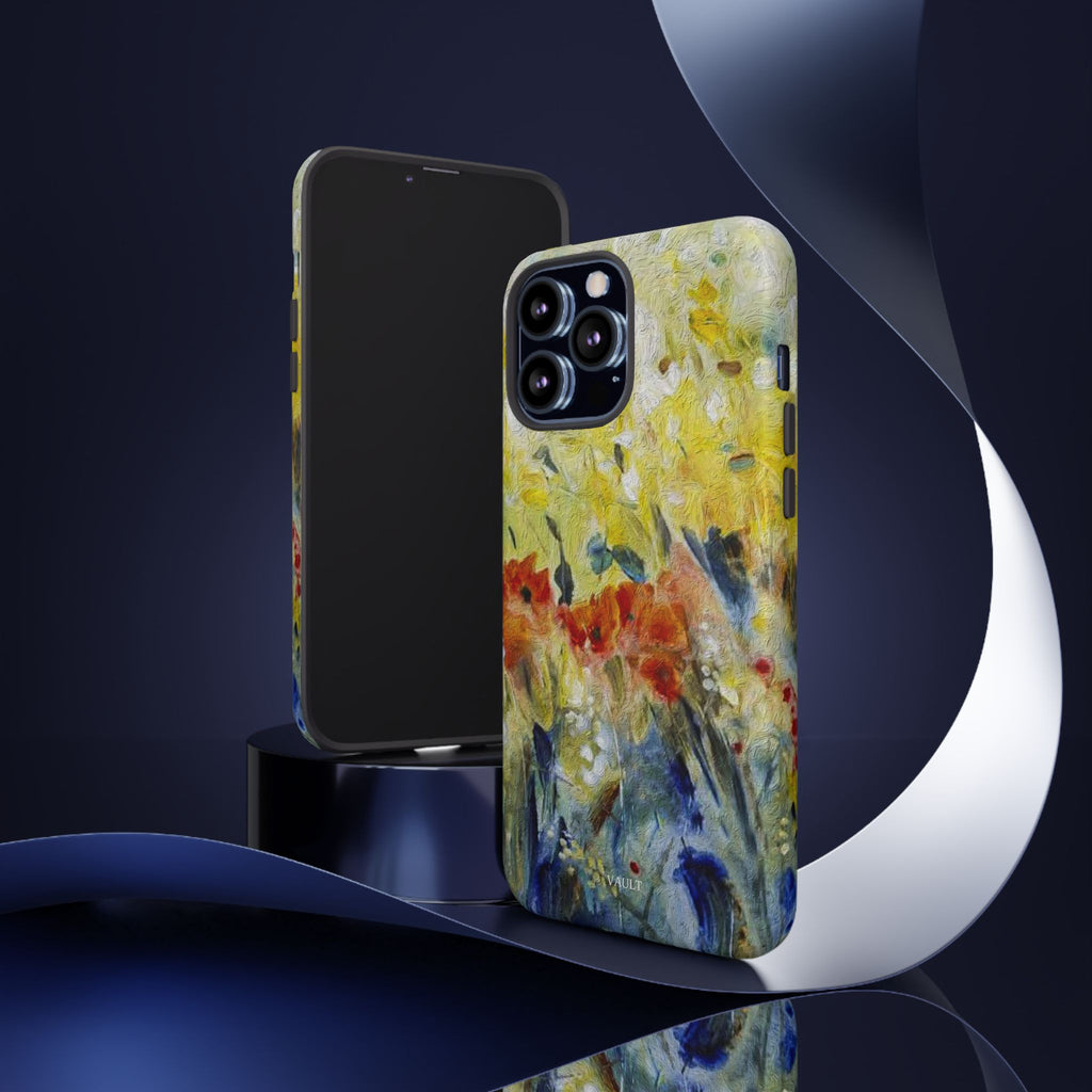 Floral Watercolor Phone Case — Yellow Garden Tough Cases