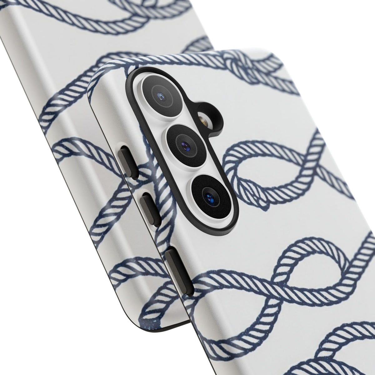 Nautical Rope Tough Case — Protective Phone Cover with Navy Knot Design