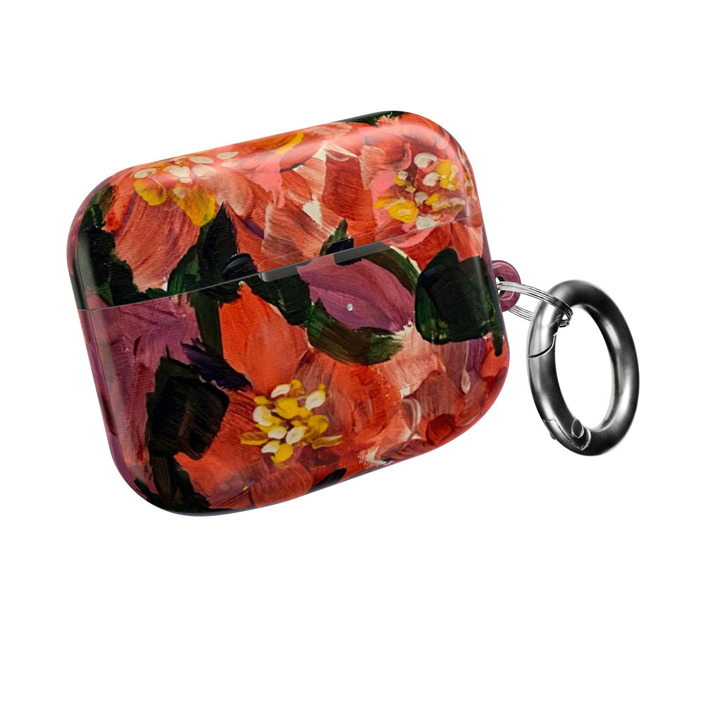 Floral Red Bloom AirPod Case
