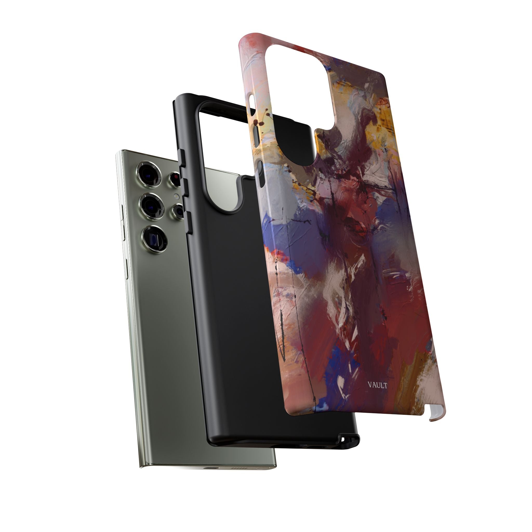 Abstract Brushstroke Tough Phone Case — Colorful Protective iPhone Cover