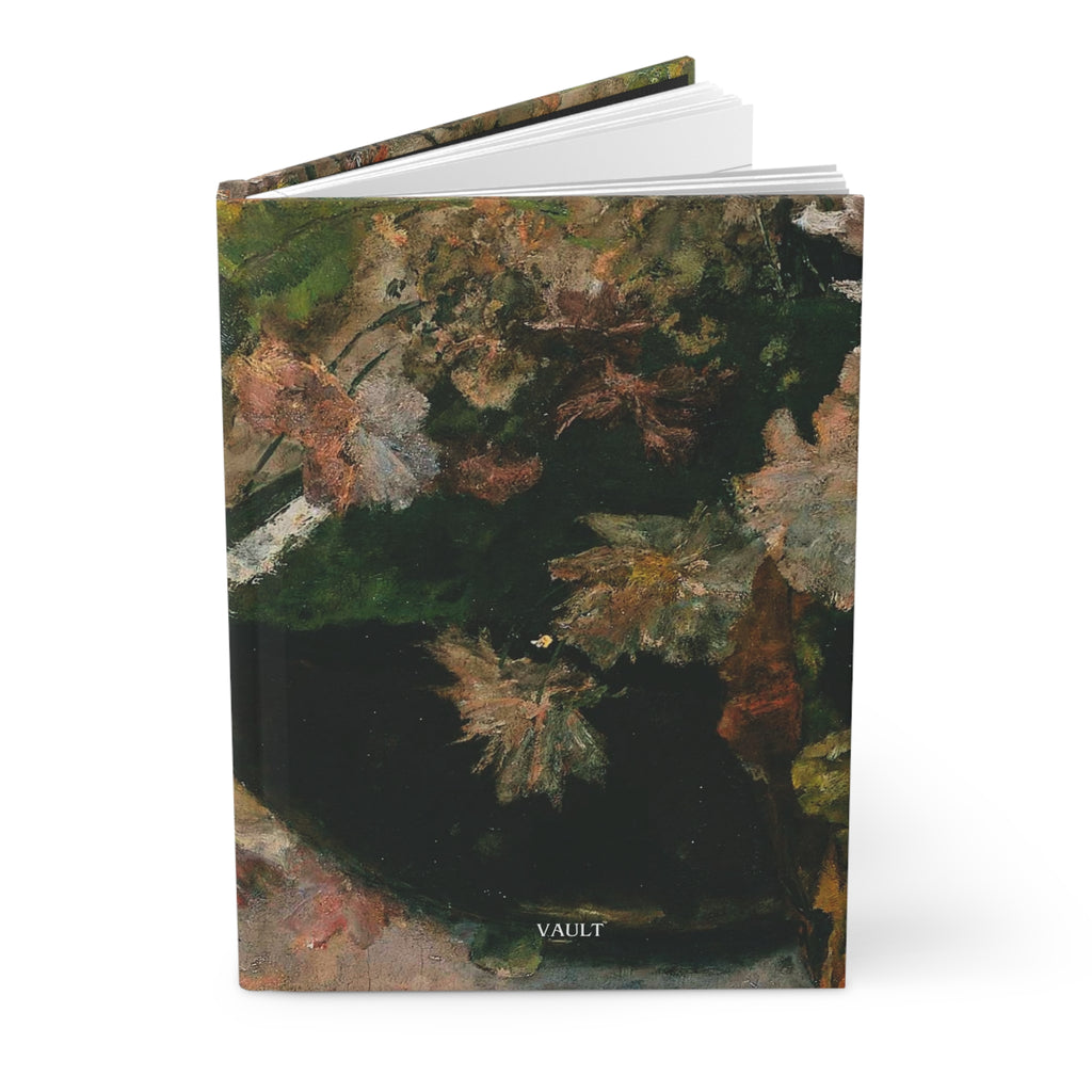Autumn Leaves Hardcover Journal — Matte Floral Art Notebook for Nature Lovers