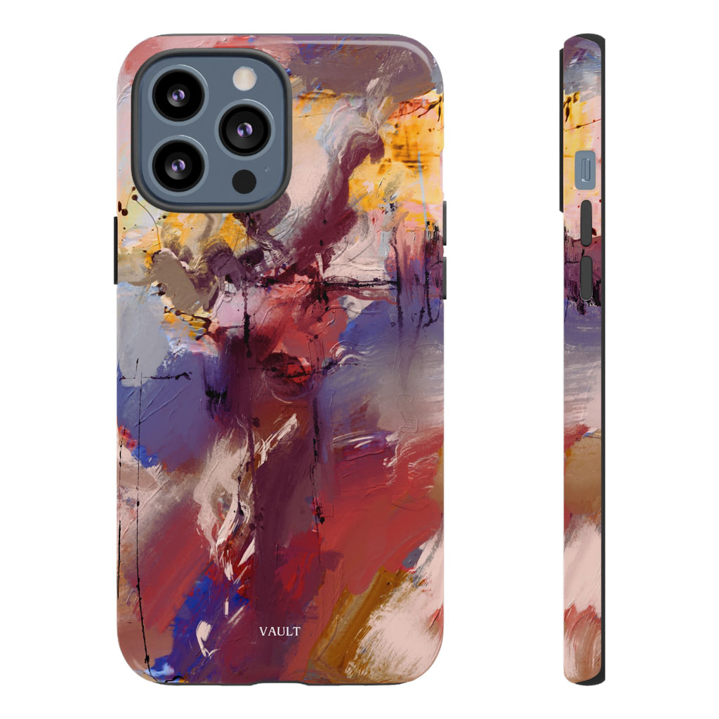 Abstract Brushstroke Tough Phone Case — Colorful Protective iPhone Cover