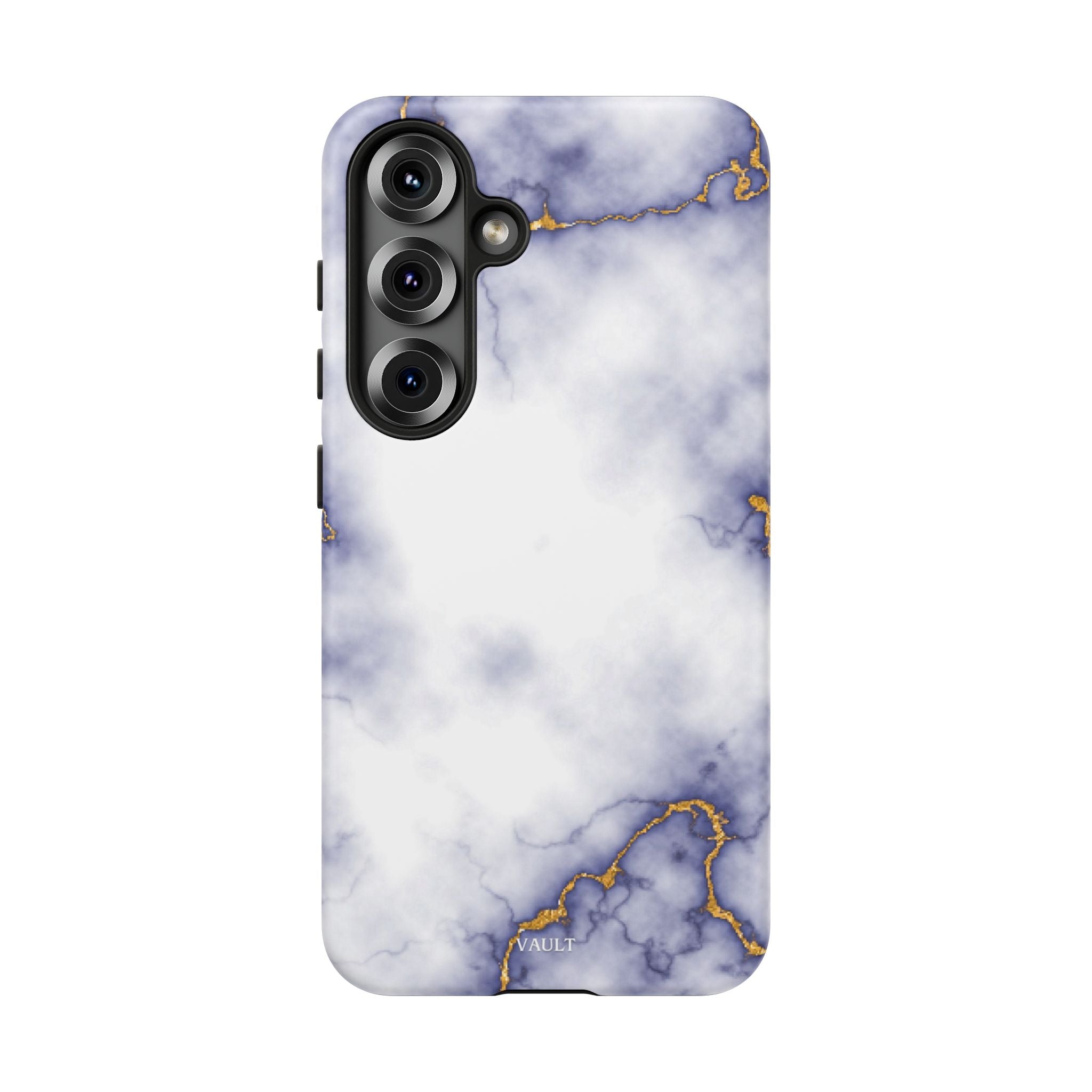 Purple Marble Tough Phone Case with Gold Veins