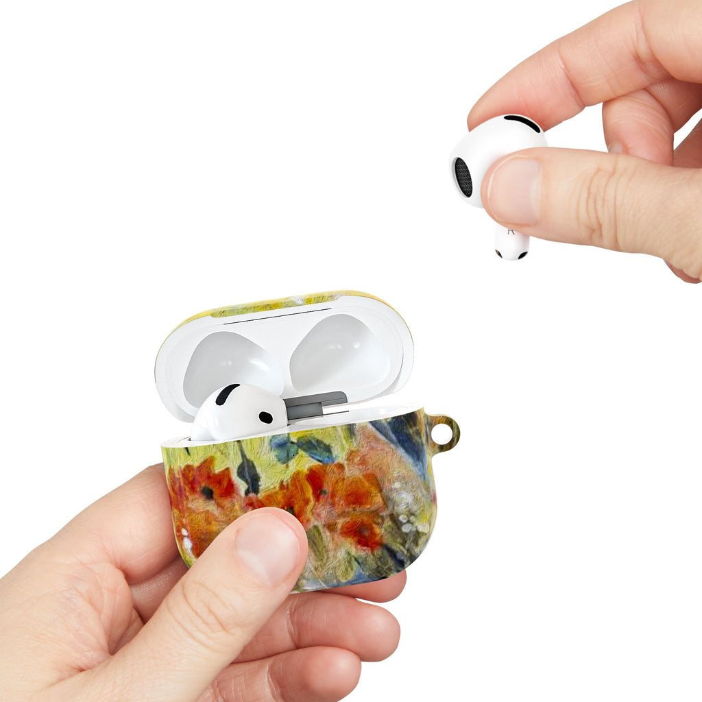 Floral Watercolor AirPod Case — Abstract Garden Protective Cover