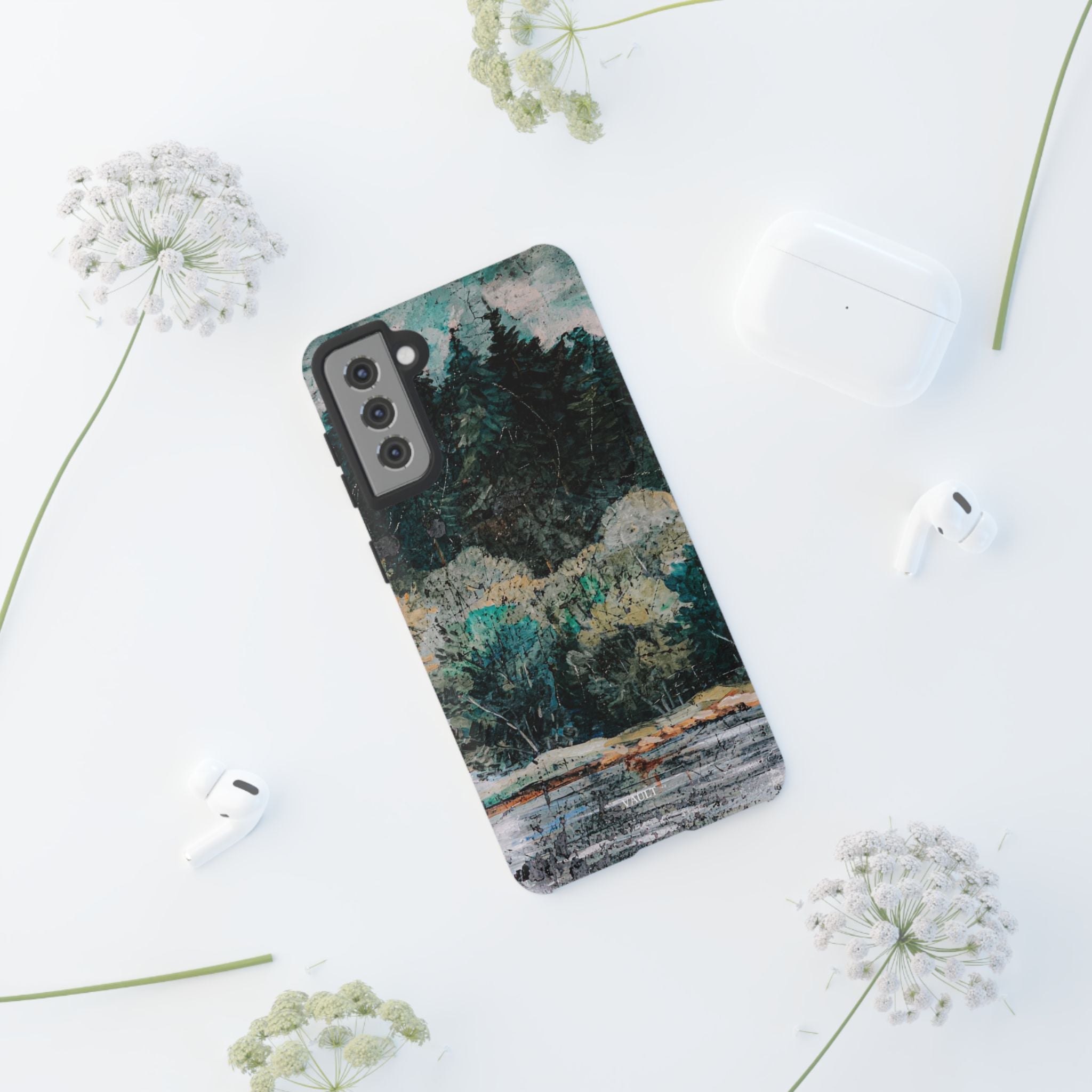 Phone Case - Moody Forest Landscape Protective Tough Case