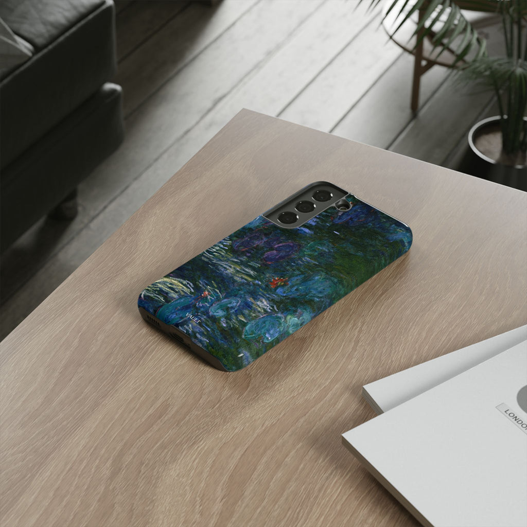 Water Lilies Tough Phone Case — Impressionist Art Protective Cover