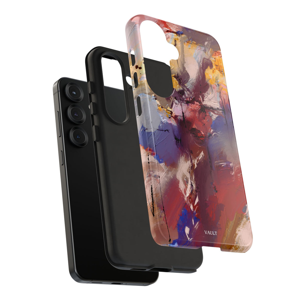 Abstract Brushstroke Tough Phone Case — Colorful Protective iPhone Cover