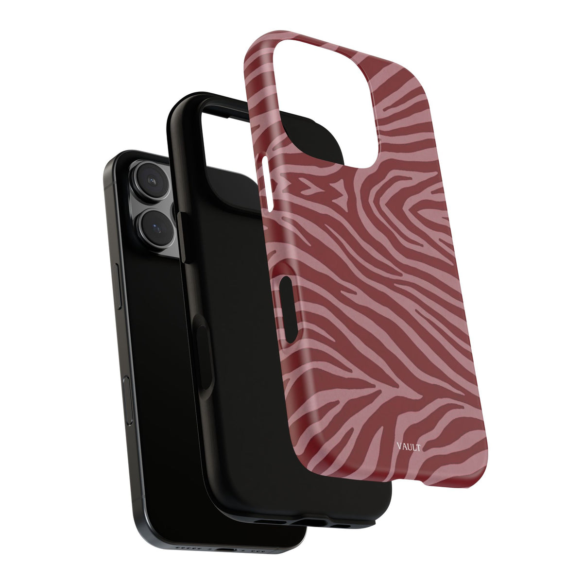 Red Zebra Print Tough Phone Case