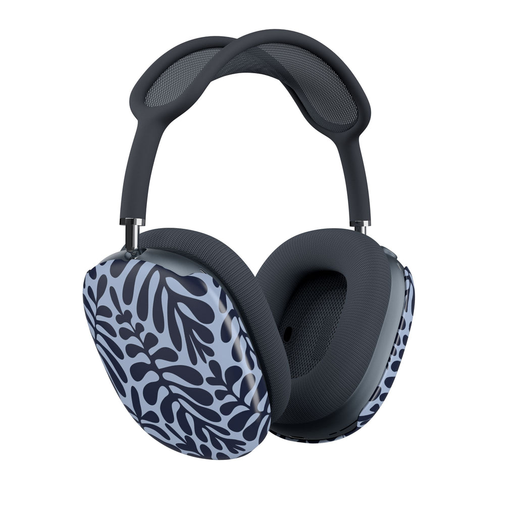 Leafy Blue AirPods Max Case – Protective Decorative Ear Cup Covers
