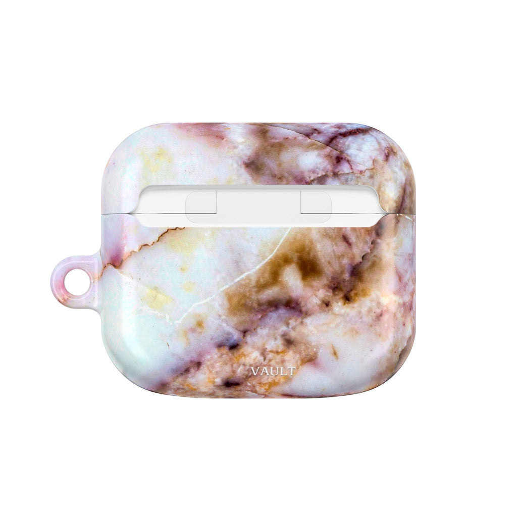 Marble Pink AirPod Case – Pink & Gold Marble Protective AirPods Cover