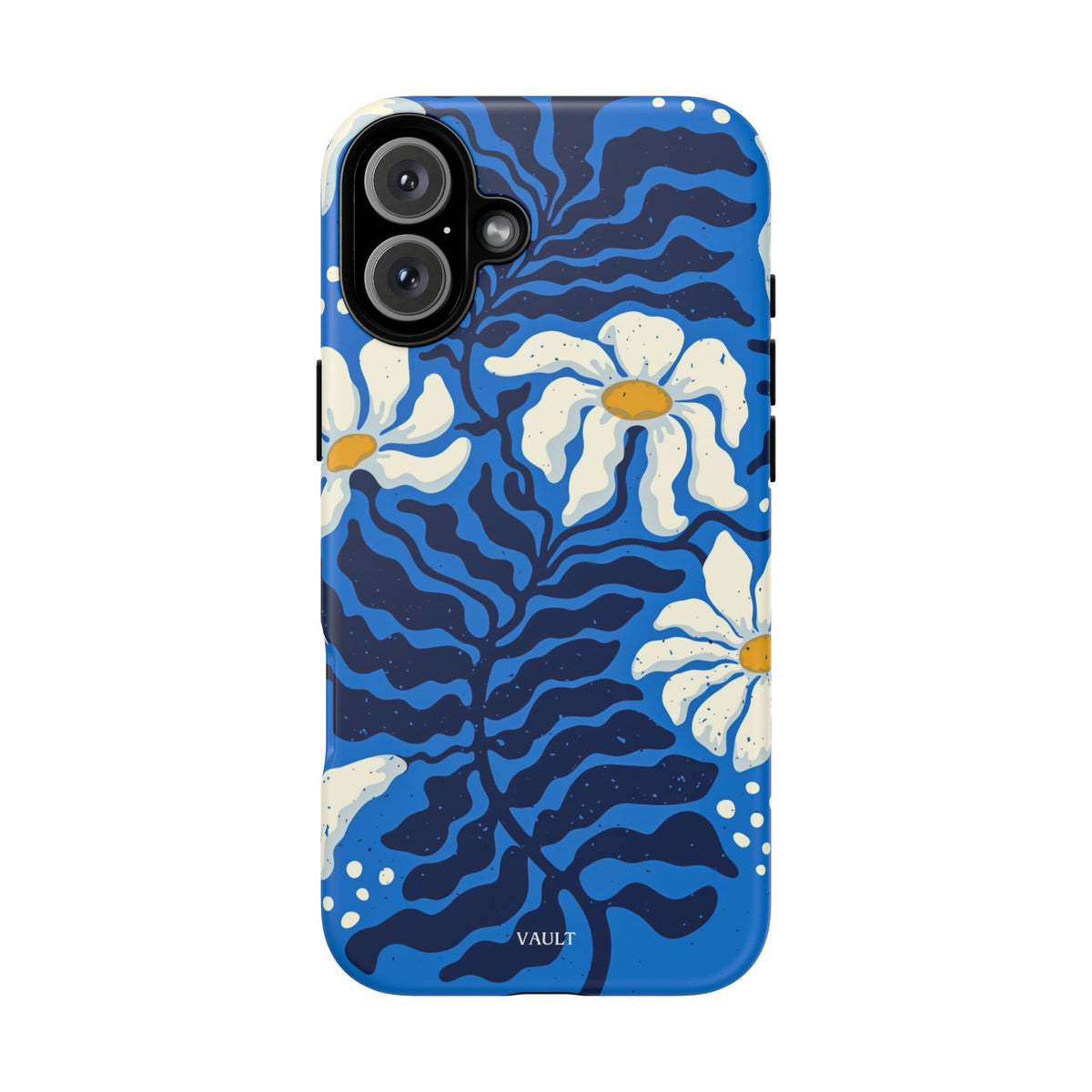 Blue Daisy Tough Phone Case — Floral Protective Phone Cover