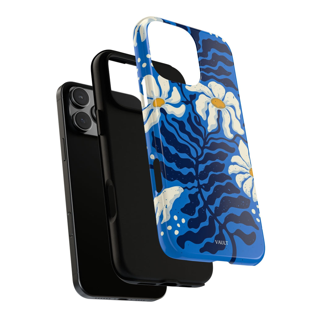 Blue Daisy Tough Phone Case — Floral Protective Phone Cover