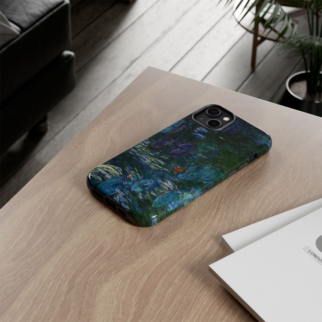 Water Lilies Tough Phone Case — Impressionist Art Protective Cover