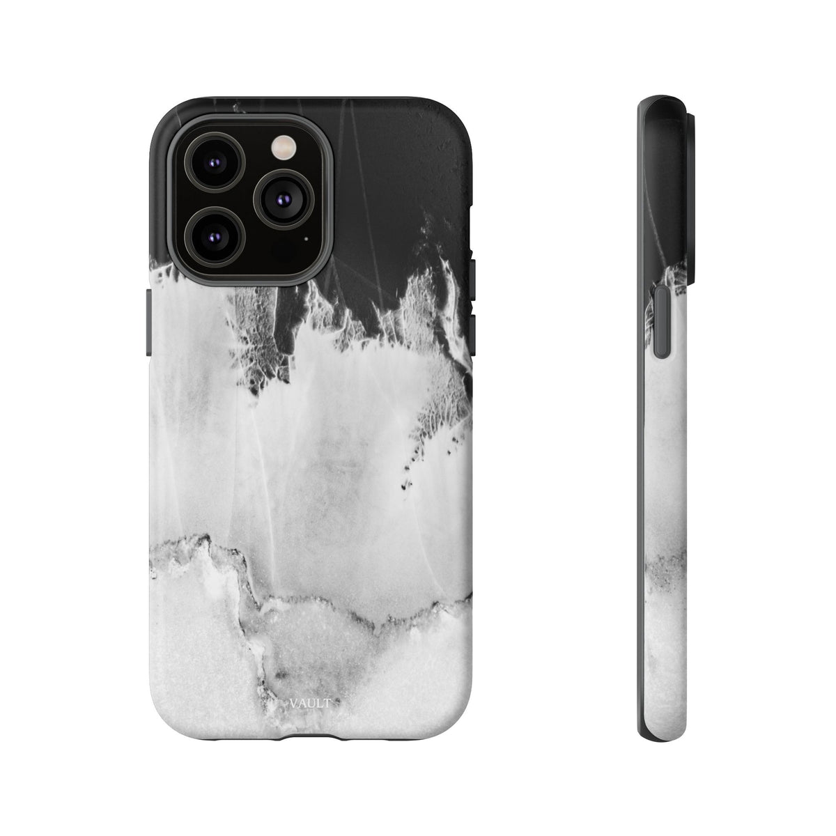 Marble Ink Tough Case — Black & White Abstract Phone Cover