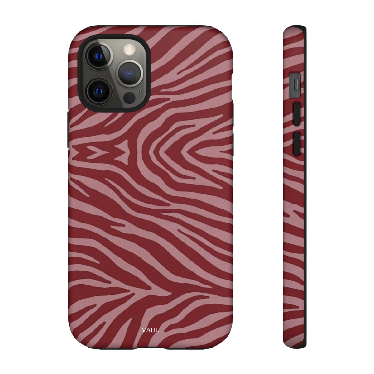 Red Zebra Print Tough Phone Case