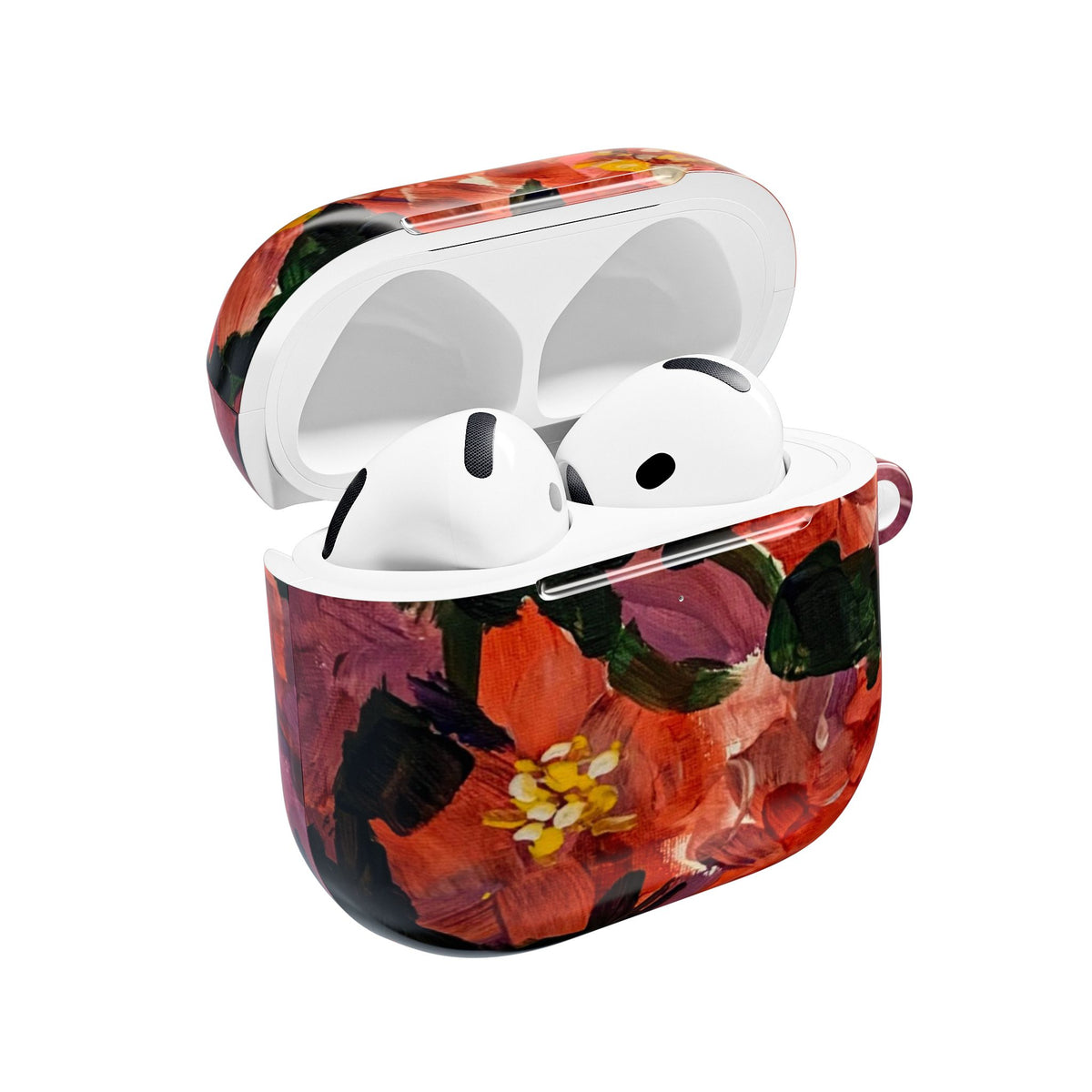 Floral Red Bloom AirPod Case