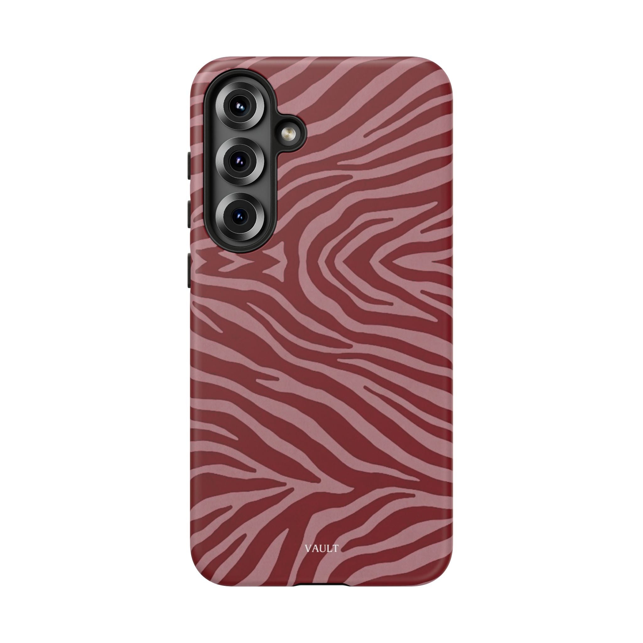 Red Zebra Print Tough Phone Case