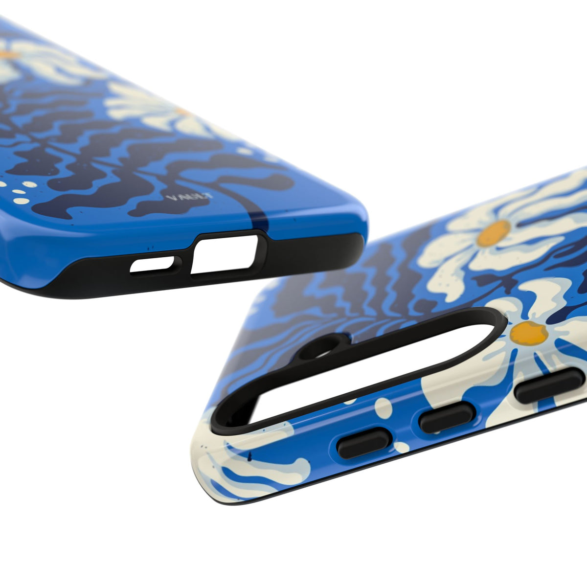 Blue Daisy Tough Phone Case — Floral Protective Phone Cover