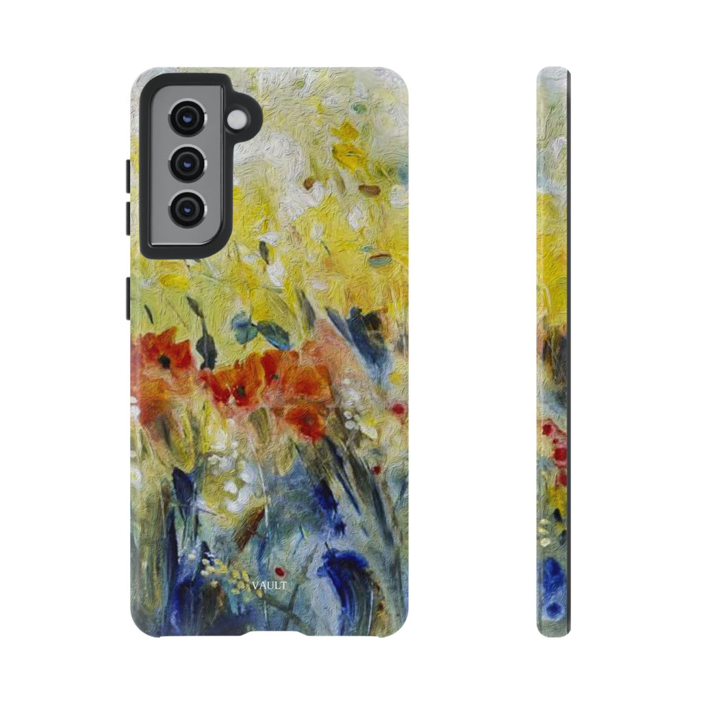 Floral Watercolor Phone Case — Yellow Garden Tough Cases