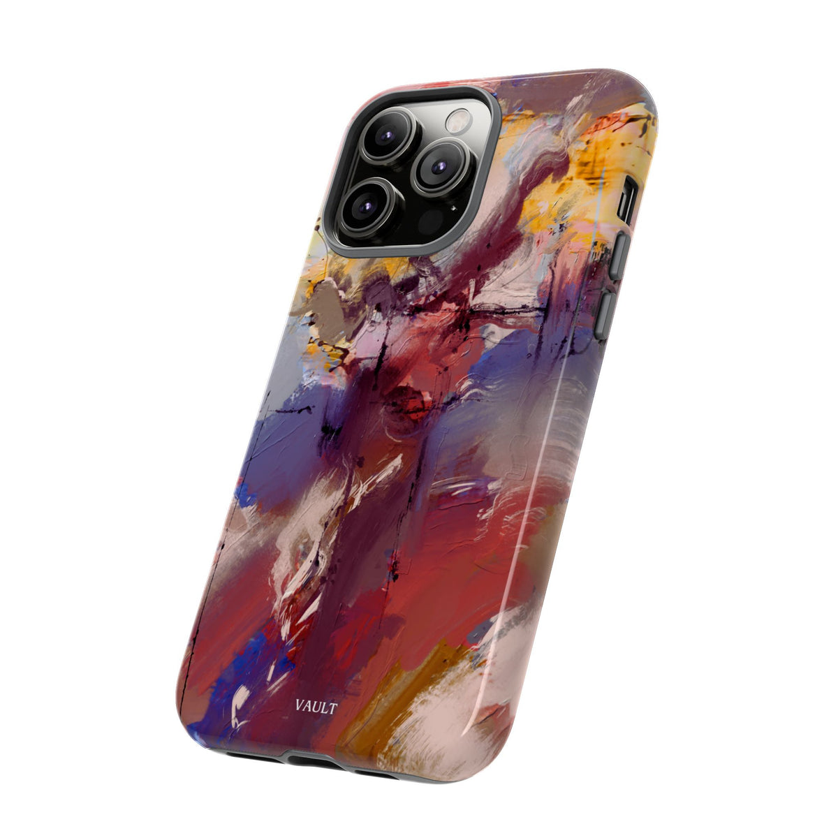 Abstract Brushstroke Tough Phone Case — Colorful Protective iPhone Cover
