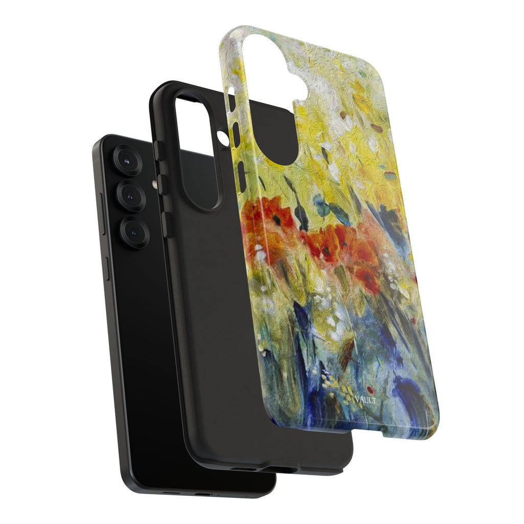Floral Watercolor Phone Case — Yellow Garden Tough Cases