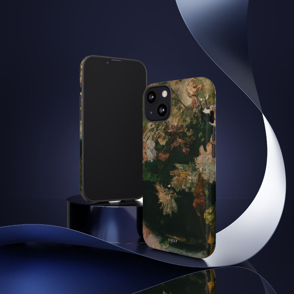 Floral Painterly Tough Phone Case — Vintage Autumn Leaves Phone Cover