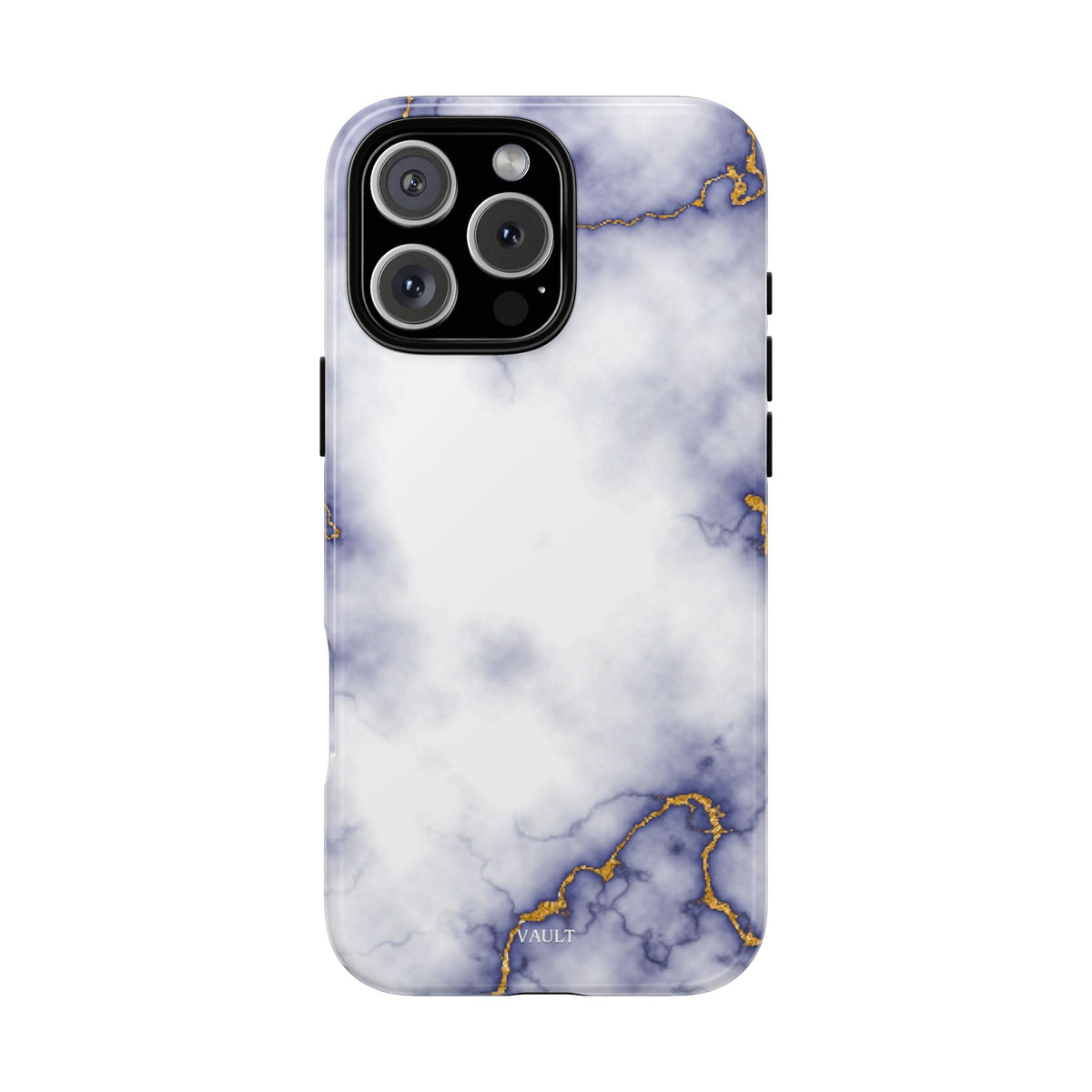 Purple Marble Tough Phone Case with Gold Veins