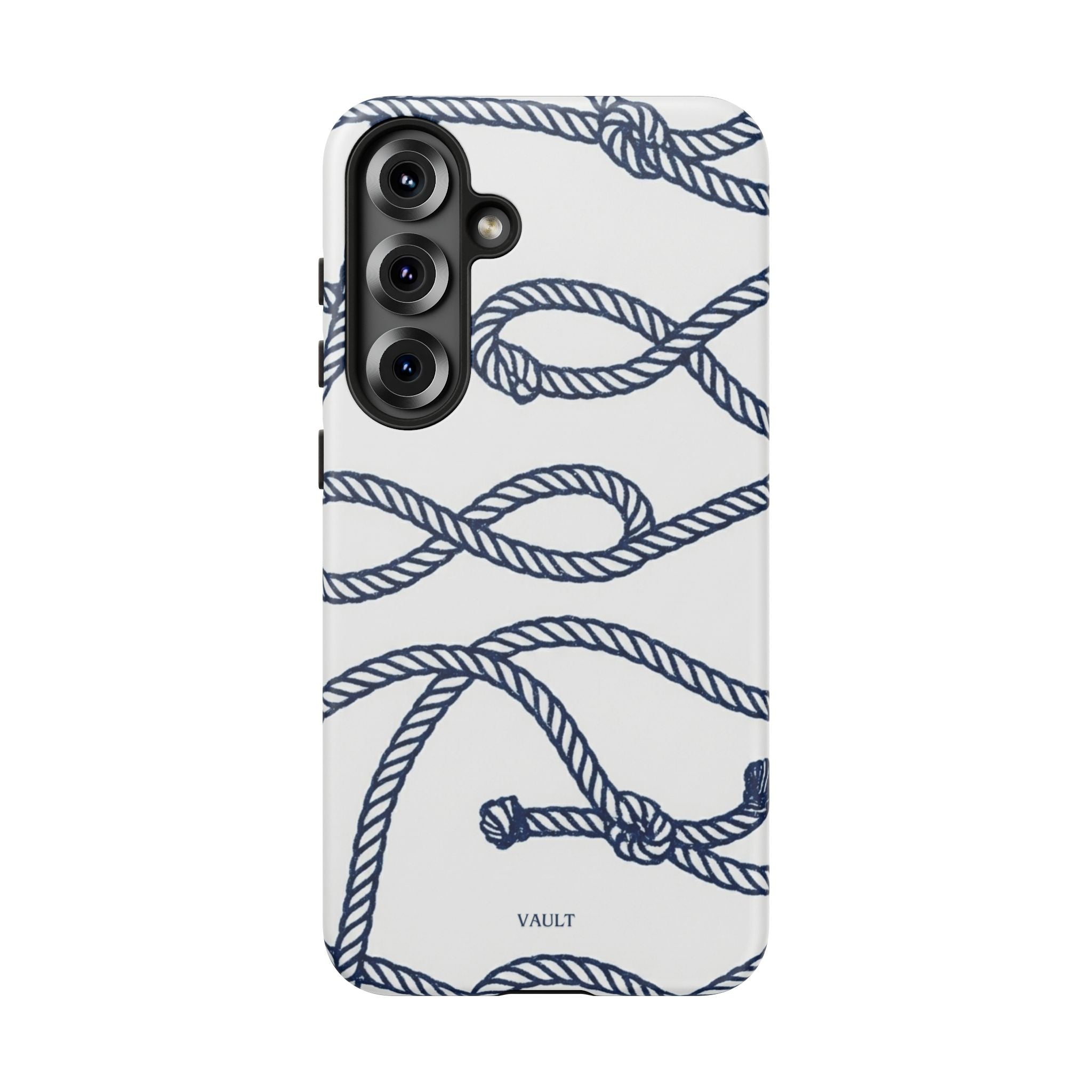 Nautical Rope Tough Case — Protective Phone Cover with Navy Knot Design