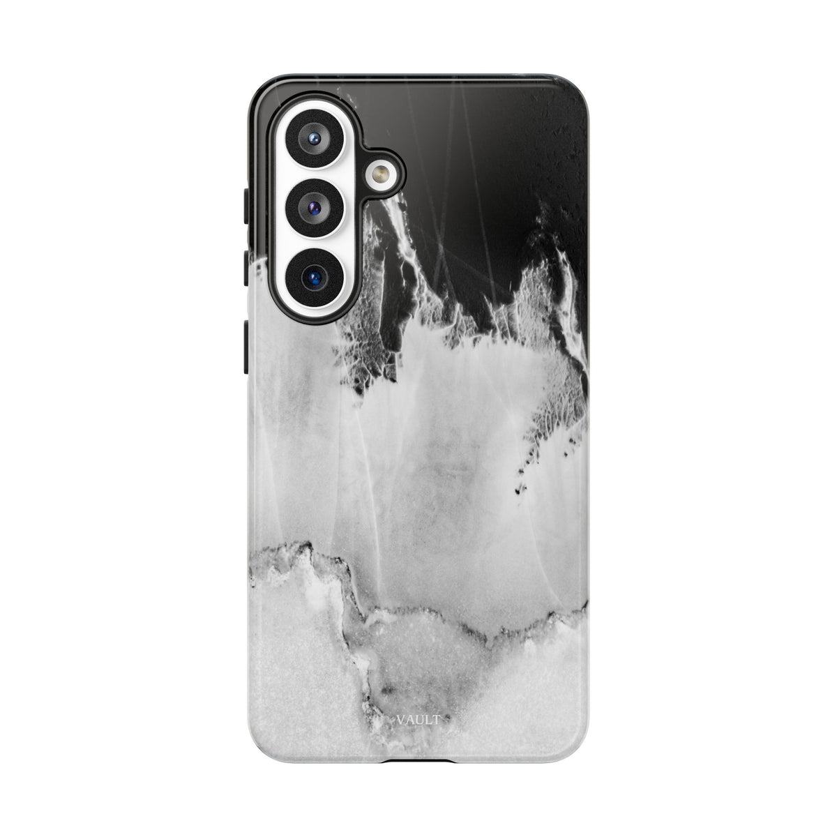 Marble Ink Tough Case — Black & White Abstract Phone Cover
