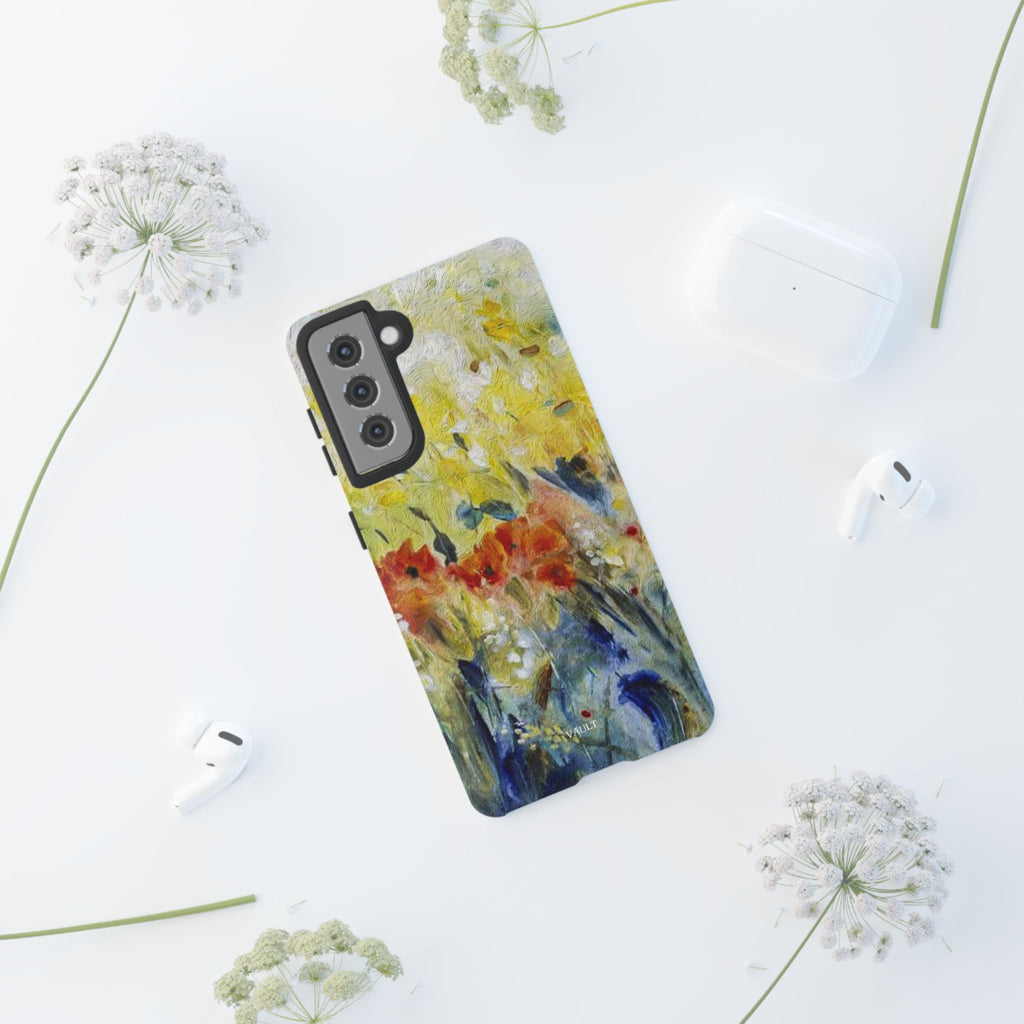 Floral Watercolor Phone Case — Yellow Garden Tough Cases
