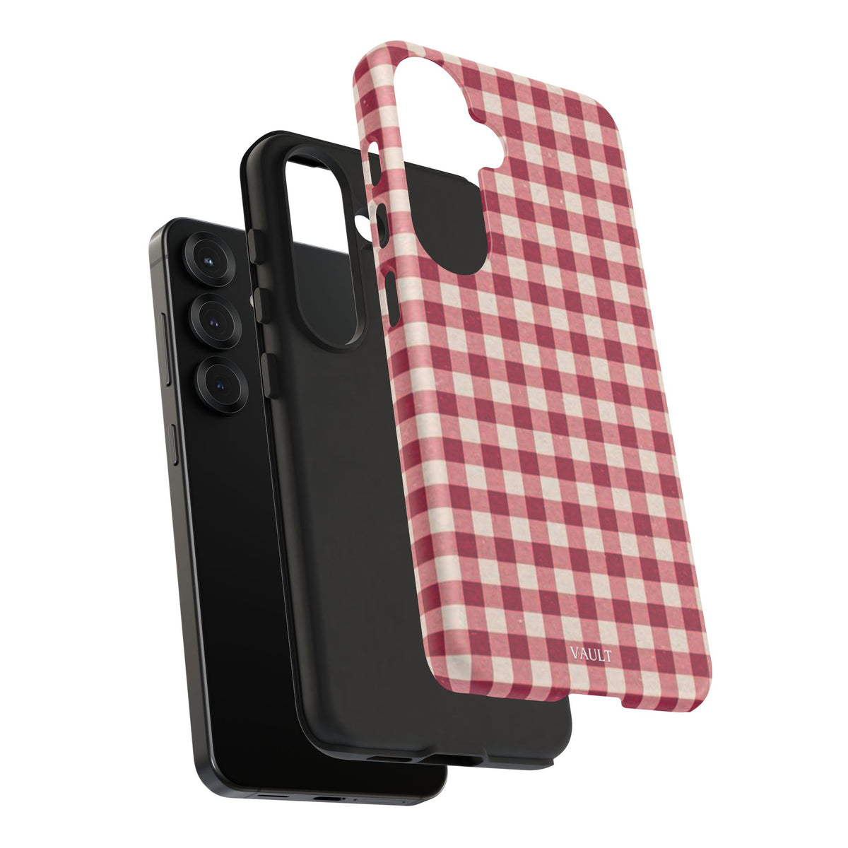 Gingham Phone Case — Red Plaid Tough Case