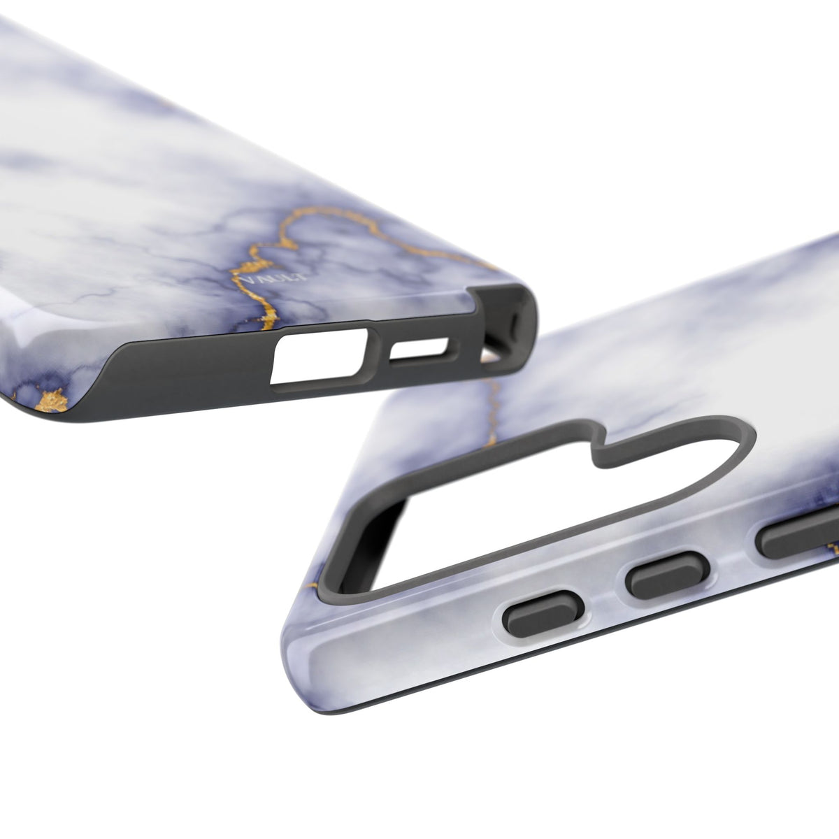 Purple Marble Tough Phone Case with Gold Veins